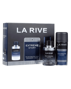Extreme Story by La Riva for Men EDT 75ml+ deodorant 150 ml